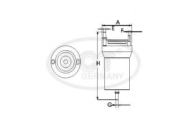 ST326 SCT filtr paliwa