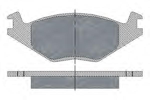 Klocki hamulcowe przednie tarczowe Delphi LP760