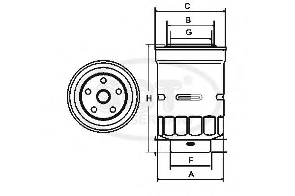 Filtr paliwa Bremsi FE0046 cena, od 9,49 USD
