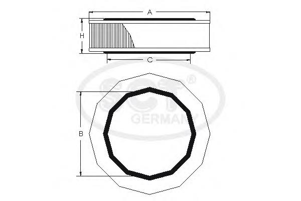 SB236 SCT filtr powietrza