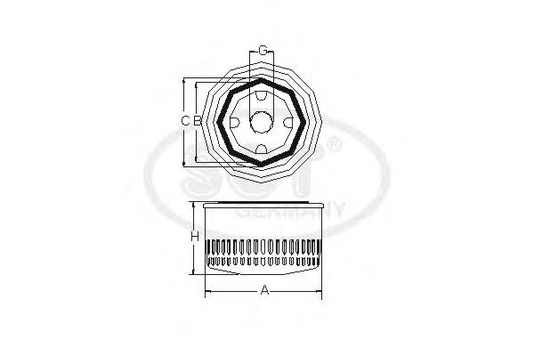 SM118 SCT filtr oleju