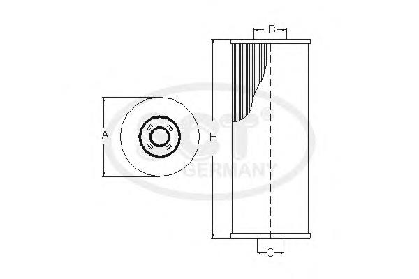 SH4755P SCT filtr oleju