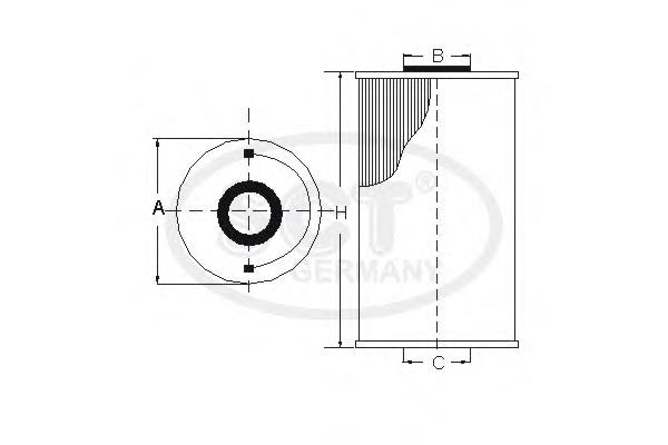 SH411 SCT filtr oleju