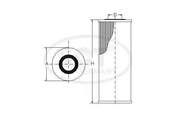 SH414P SCT filtr oleju