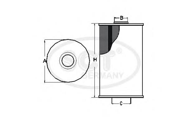 Filtr oleju SH401 SCT