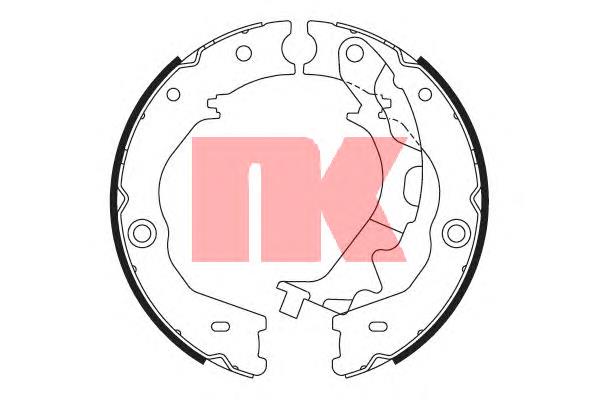 Do koszyka 583504DA00 Hyundai/Kia Klocki hamulca ręcznego