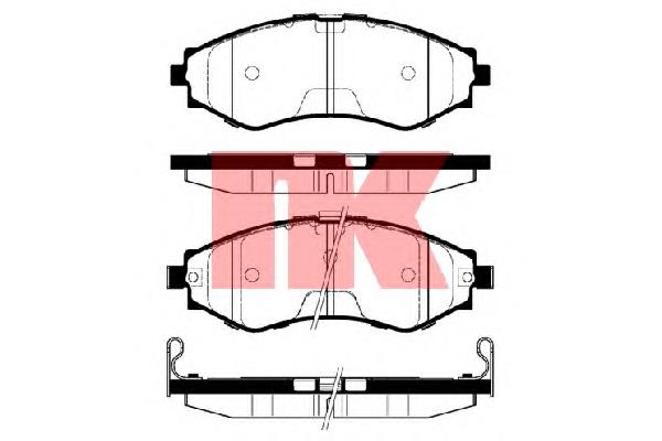 96349059 General Motors Klocki hamulcowe przednie tarczowe
