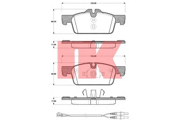 Klocki hamulcowe przednie tarczowe 1647863080 Peugeot/Citroen
