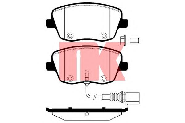 224779 NK klocki hamulcowe przednie tarczowe