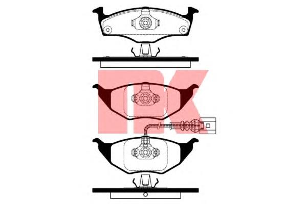 Klocki hamulcowe przednie tarczowe 224760 NK