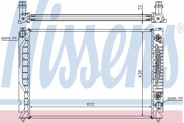 4B0121251AE VAG Chłodnica silnika