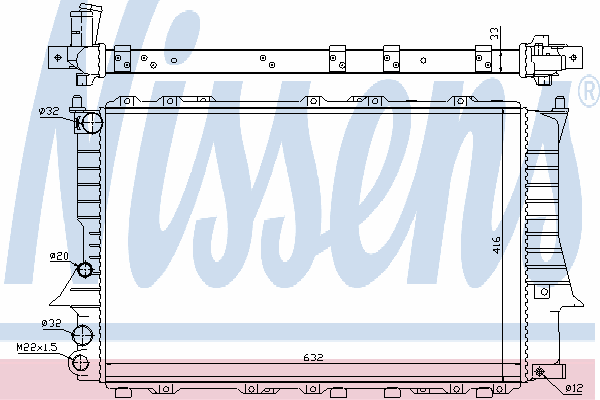 Chłodnica silnika VAG 4A0121251A