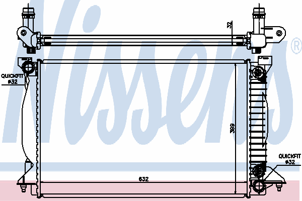 Chłodnica silnika 60303A Nissens