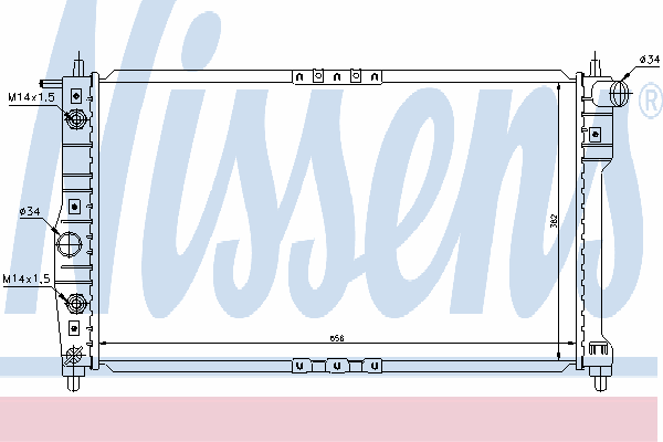 Chłodnica silnika Nissens 616671