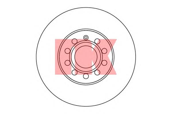 314788 NK tarcza hamulcowa przednia