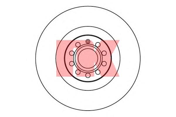 Tarcza hamulcowa przednia 1K0615301AB VAG