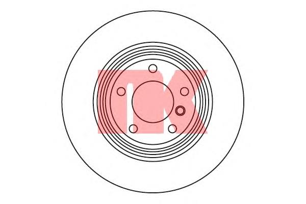Tarcza hamulcowa tylna 201562 NK