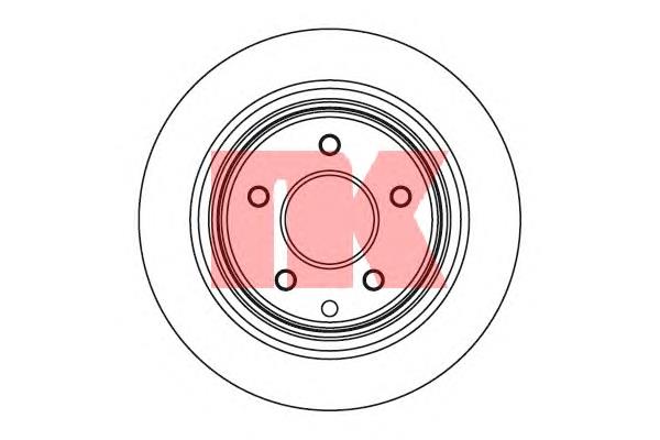 312261 NK tarcza hamulcowa tylna