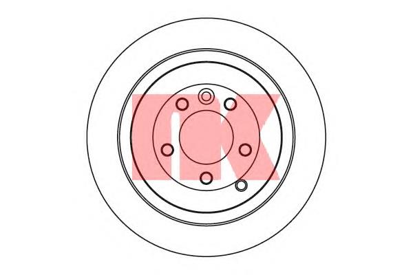 204029 NK tarcza hamulcowa tylna