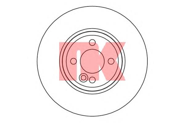 Tarcza hamulcowa przednia 43954 Febi