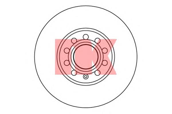 314743 NK tarcza hamulcowa przednia