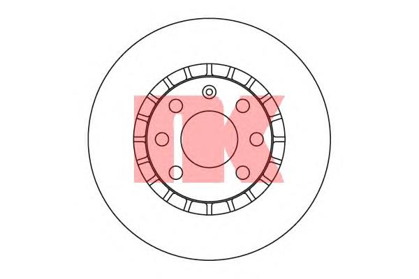 313613 NK tarcza hamulcowa przednia