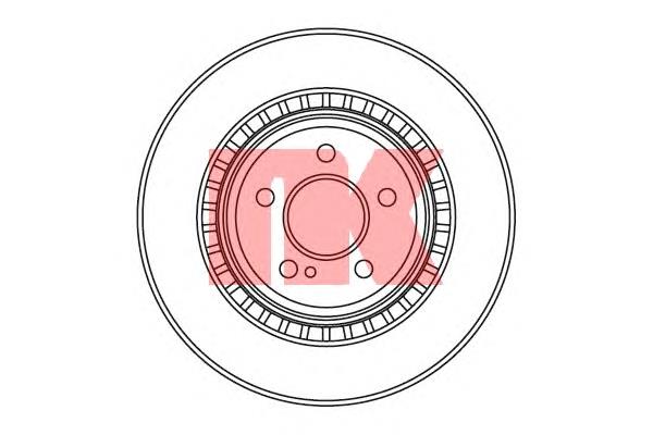 Tarcza hamulcowa tylna 203379 NK