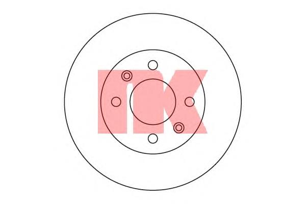203419 NK tarcza hamulcowa przednia