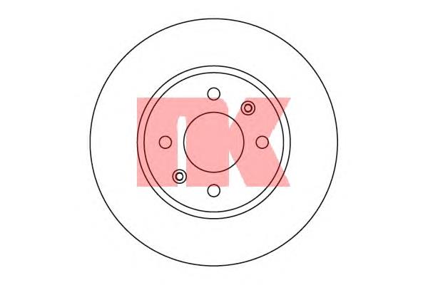 203418 NK tarcza hamulcowa przednia