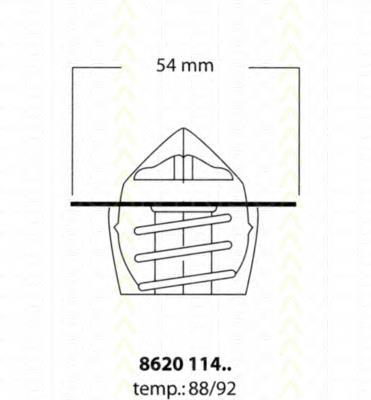 Termostat Peugeot/Citroen 133811