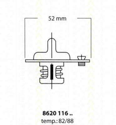 Do koszyka 55111016AA Chrysler Termostat