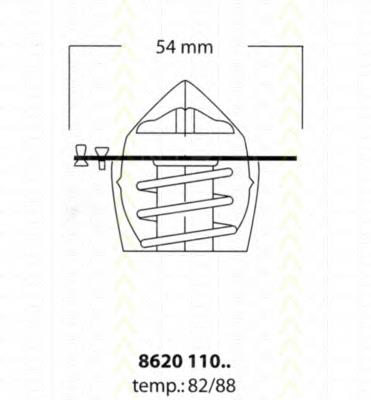 Termostat 9616090180 Fiat/Alfa/Lancia