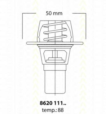 Termostat Renault 19 2 (B53, C53)