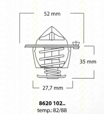 Termostat Daihatsu Applause 1 (A101, A111)