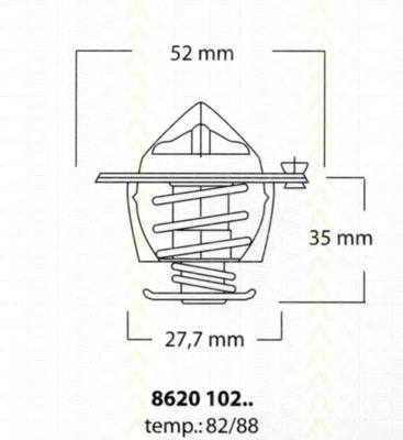 Termostat Gates TH29478G1 cena, od 16,03 USD