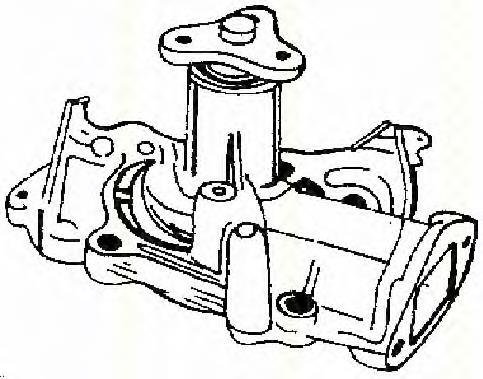 Pompa chłodząca wodna Mazda E30115287
