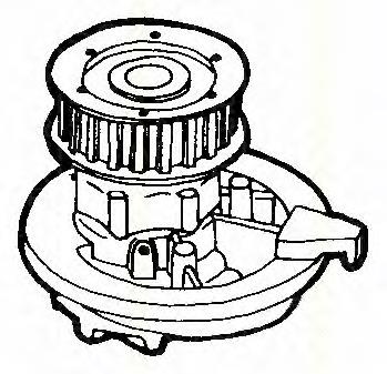 Do koszyka 90284802 General Motors Pompa chłodząca wodna