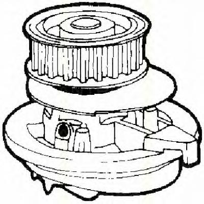 Pompa chłodząca wodna 1334008 Opel