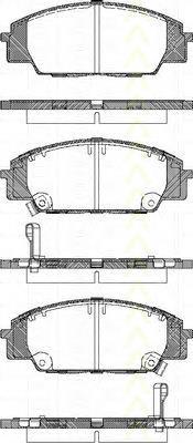 Klocki hamulcowe przednie tarczowe Honda 06450S6MA00 cena, od 12,57 USD