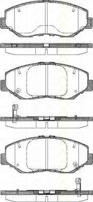 45022SCVA01 Honda Klocki hamulcowe przednie tarczowe