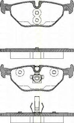 811065002 Triscan okładziny (klocki do hamulców tarczowych tylne)