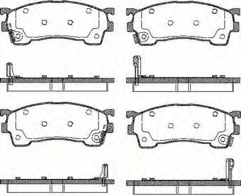 Do koszyka GGYA3323ZC Mazda Klocki hamulcowe przednie tarczowe