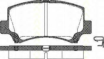 Do koszyka 5581075F10000 Suzuki Klocki hamulcowe przednie tarczowe