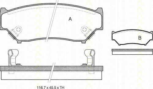 5520084A00000 Suzuki Klocki hamulcowe przednie tarczowe