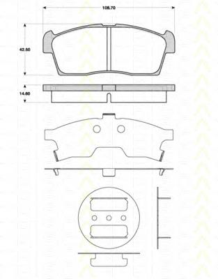 Klocki hamulcowe przednie tarczowe Suzuki 5581076A01 cena, od 21,38 USD