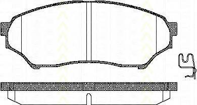 Do koszyka MR475453 Mitsubishi Klocki hamulcowe przednie tarczowe