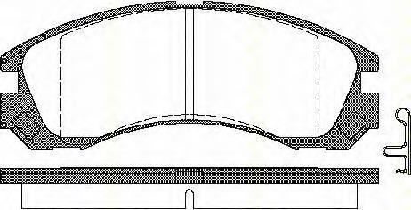 MZ690349 Mitsubishi Klocki hamulcowe przednie tarczowe