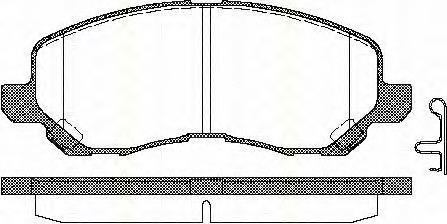 4605A879 Mitsubishi Klocki hamulcowe przednie tarczowe