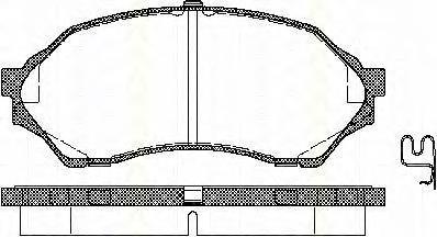 Klocki hamulcowe przednie tarczowe B2YD3328Z Mazda