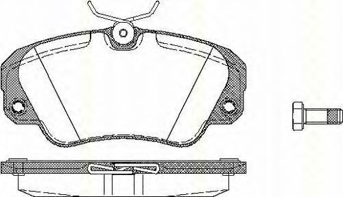 Klocki hamulcowe przednie tarczowe General Motors 9192124 cena, od 22,39 USD